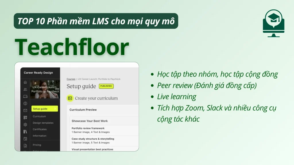 Phần mềm quản lý học tập Teachfloor