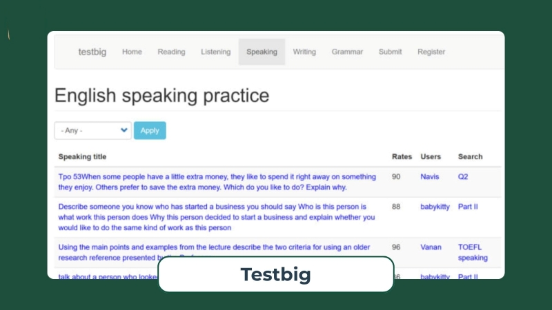 1.7. Testbig