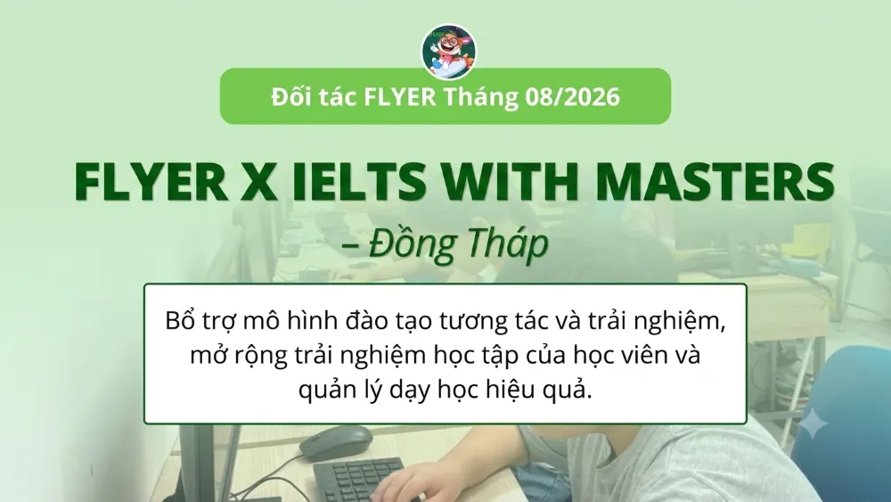 IELTS With Masters ứng dụng FLYER LMS-R