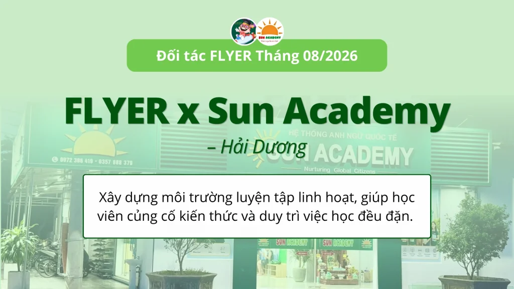 Đối tác FLYER LMS-R: Sun Academy (Ms. Hảo)