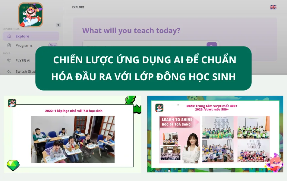 Trung tâm Anh ngữ Helen sử dụng FLYER LMS để giảm tải công việc cho giáo viên