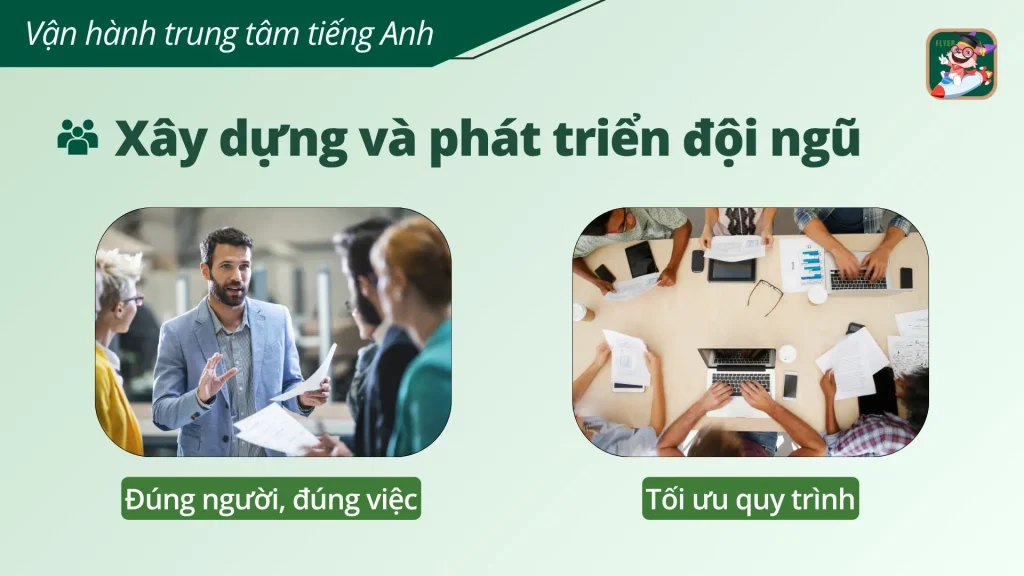 Xây dựng và phát triển đội ngũ trung tâm