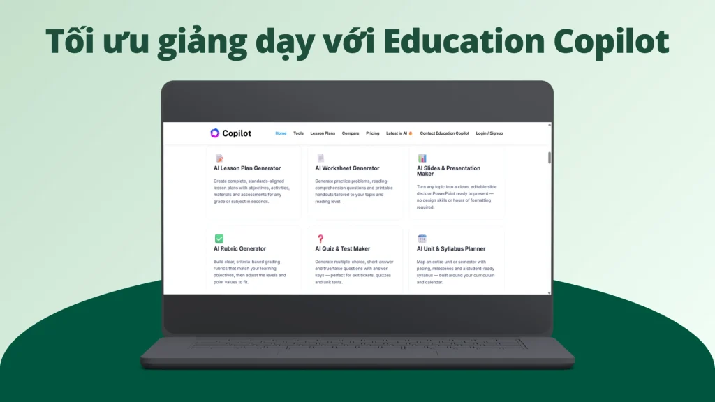 Tối ưu giảng dạy với Education CoPilot