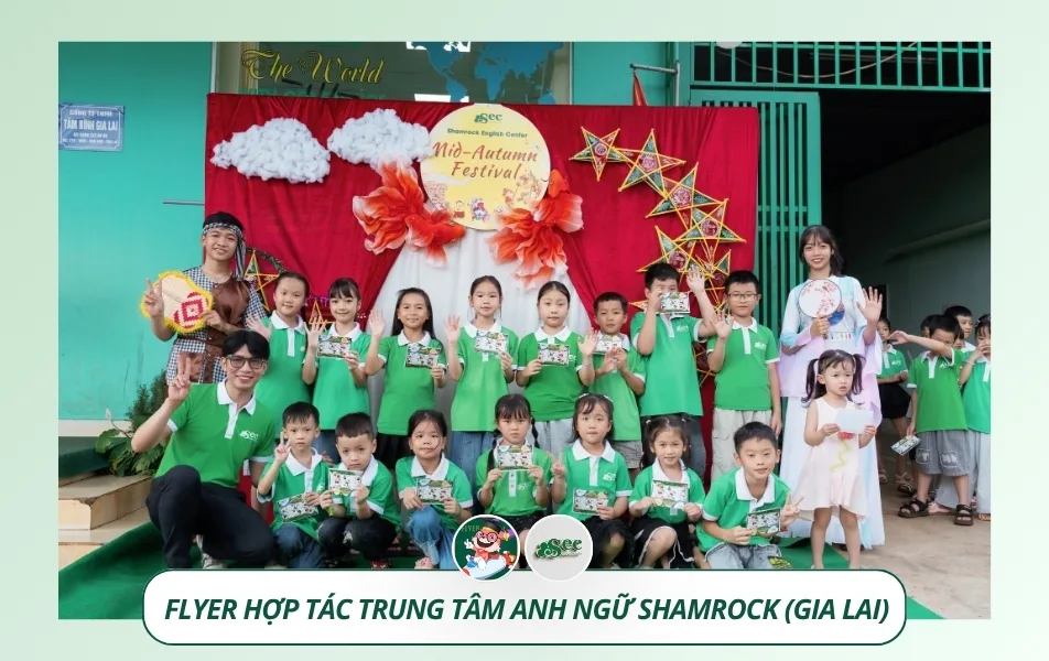 FLYER hợp tác trung tâm anh ngữ Shamrock 