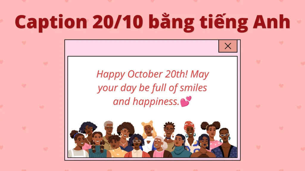 Gợi ý caption/status 20/10 bằng tiếng Anh đơn giản, dễ nhớ