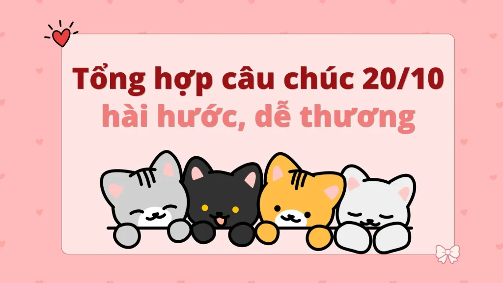 Lời chúc mừng 20/10 tiếng Anh hài hước, dễ thương